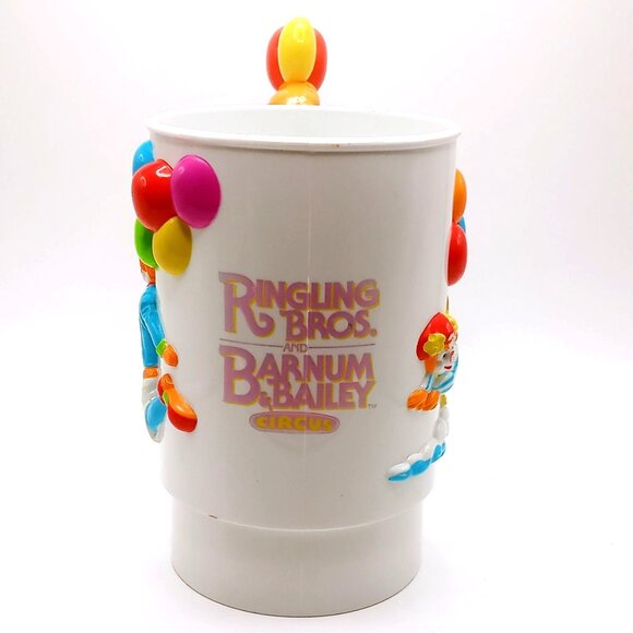Ringling Bros. Barnum & Bailey Circus Clown Balloon Handle Cup Mug Vintage 1990s - Picture 2 of 12